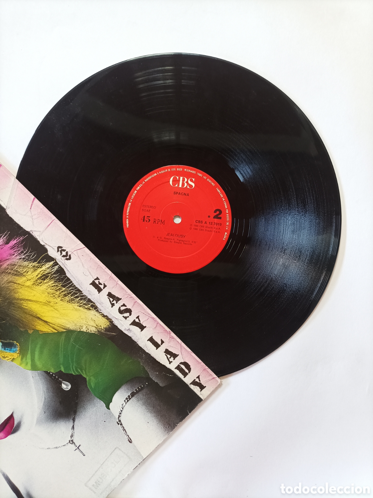 Discos de vinilo: SPAGNA. EASY LADY. CBS. MAXI SINGLE DISCO VINILO. - Foto 3