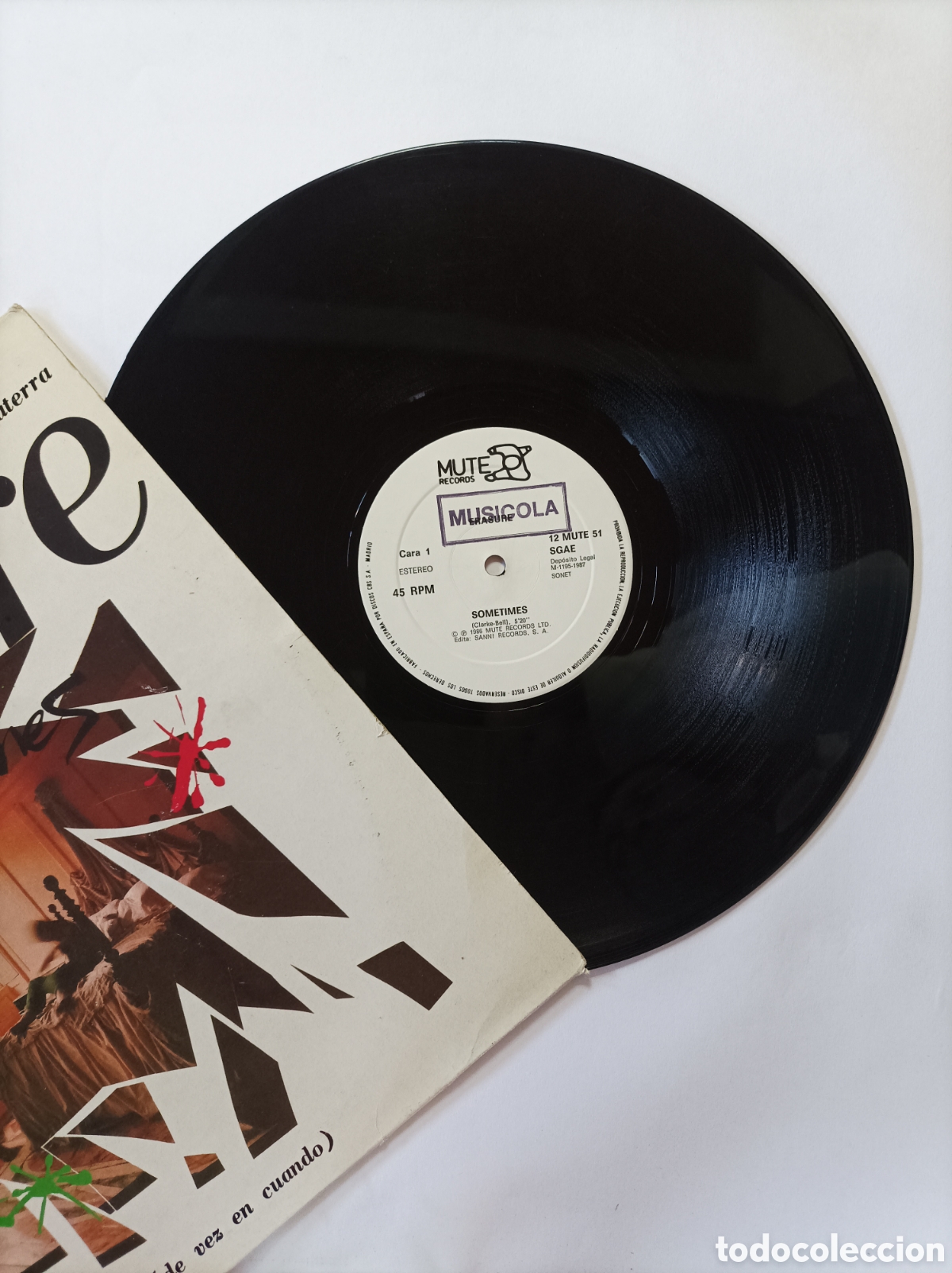 Discos de vinilo: ERASURE. SOMETIMES. MUTE RECORDS. MAXI SINGLE DISCO VINILO. - Foto 3