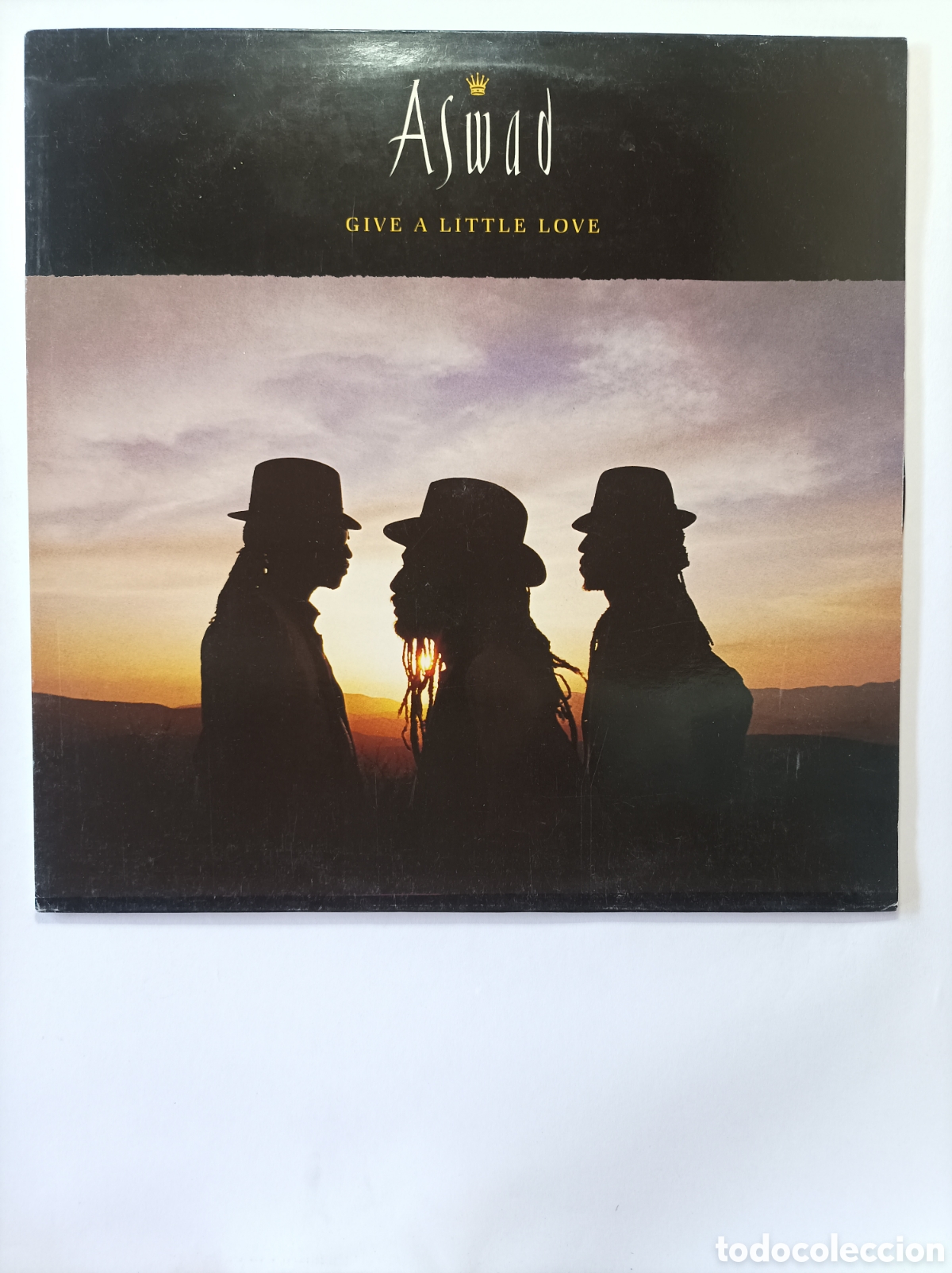 Discos de vinilo: ASWAD. GIVE A LITTLE LOVE. MAXI SINGLE DISCO VINILO. - Foto 1