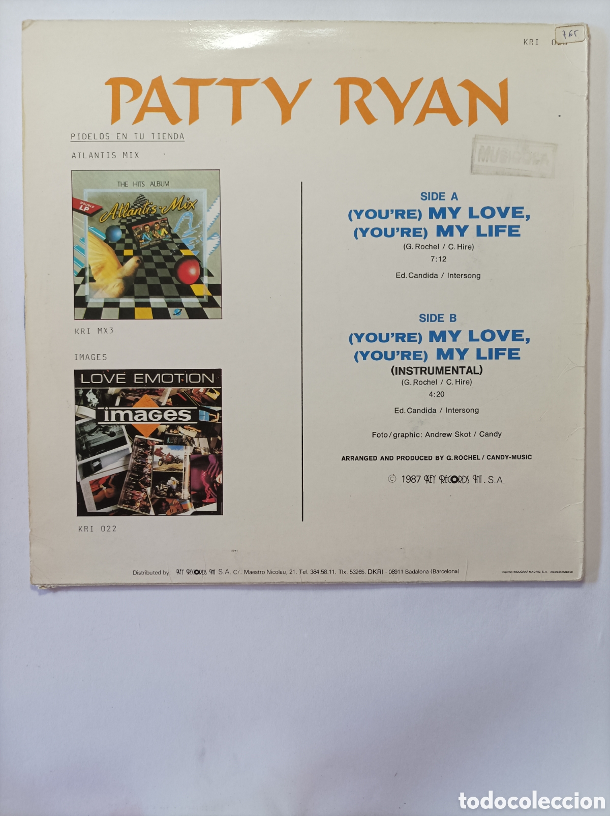 Discos de vinilo: PATTY RYAN. KEY RECORDS. MAXI SINGLE DISCO VINILO. - Foto 2