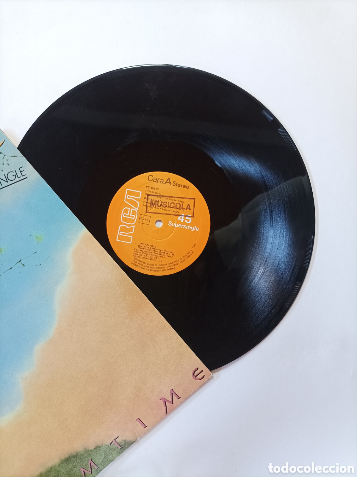 Discos de vinilo: DARYL HALL. DREAMTIME. RCA. MAXI SINGLE DISCO VINILO. - Foto 3