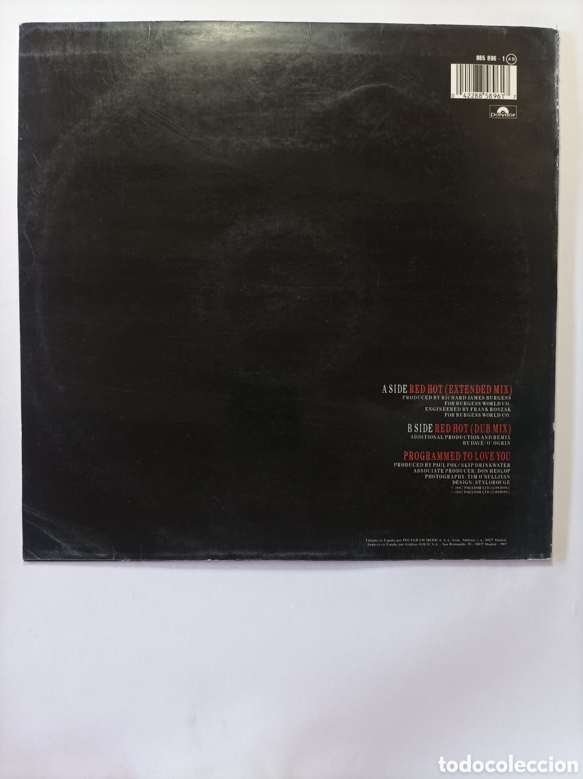 Discos de vinilo: PRINCESS. RED HOT. POLYDOR. MAXI SINGLE DISCO VINILO. - Foto 2