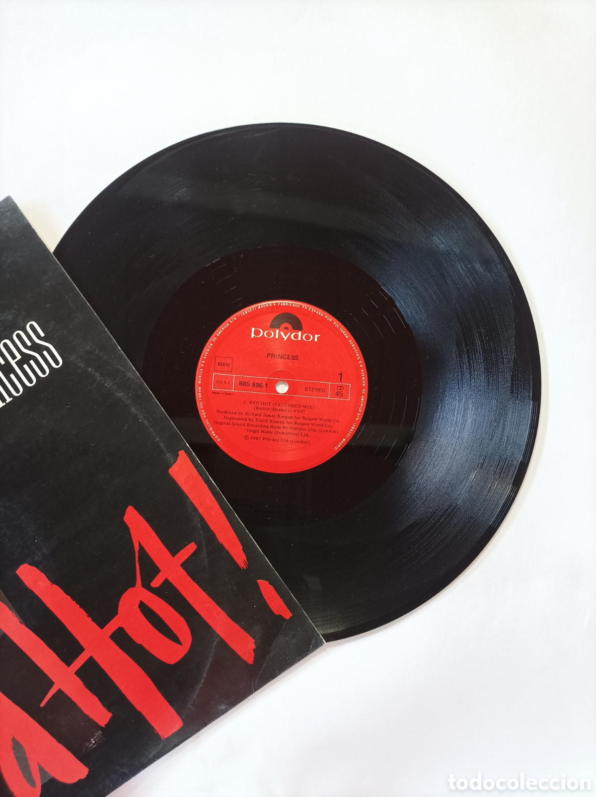 Discos de vinilo: PRINCESS. RED HOT. POLYDOR. MAXI SINGLE DISCO VINILO. - Foto 3