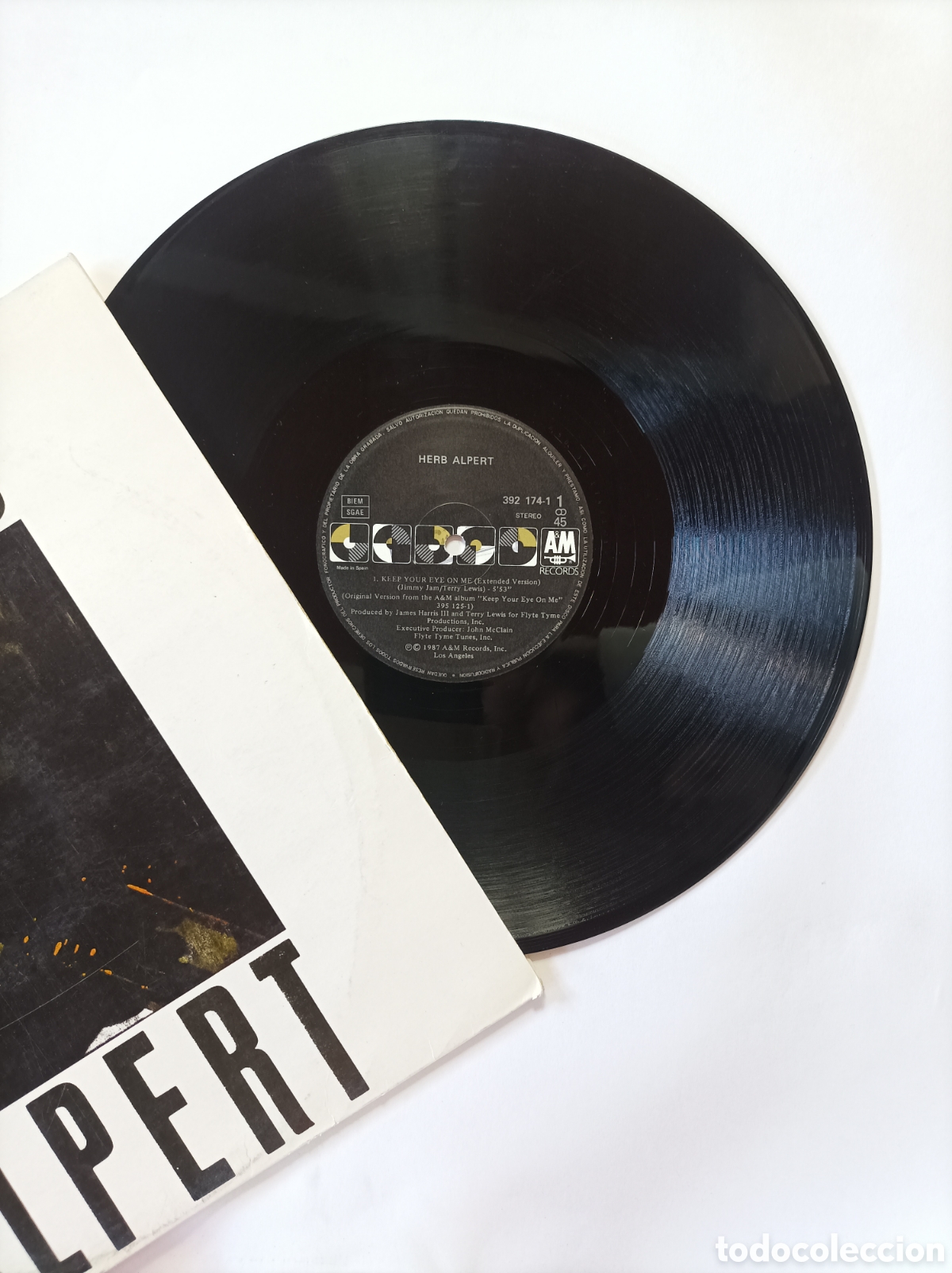 Discos de vinilo: HERB ALPERT. KEEP YOUR EYE ON ME. MAXI SINGLE DISCO VINILO. - Foto 3