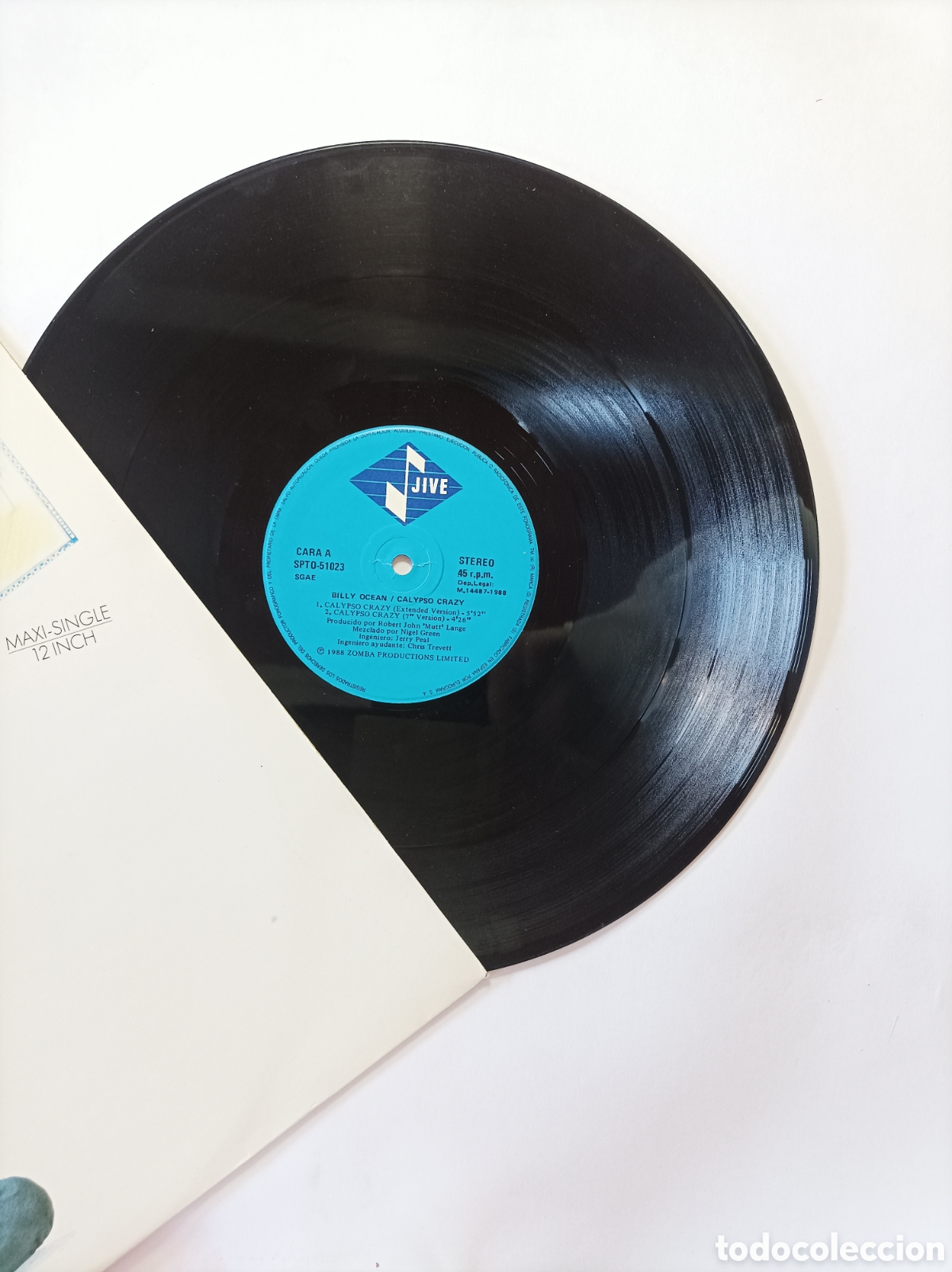Discos de vinilo: BILLY OCEAN. CALYPSO CRAZY. MAXI SINGLE DISCO VINILO. - Foto 3
