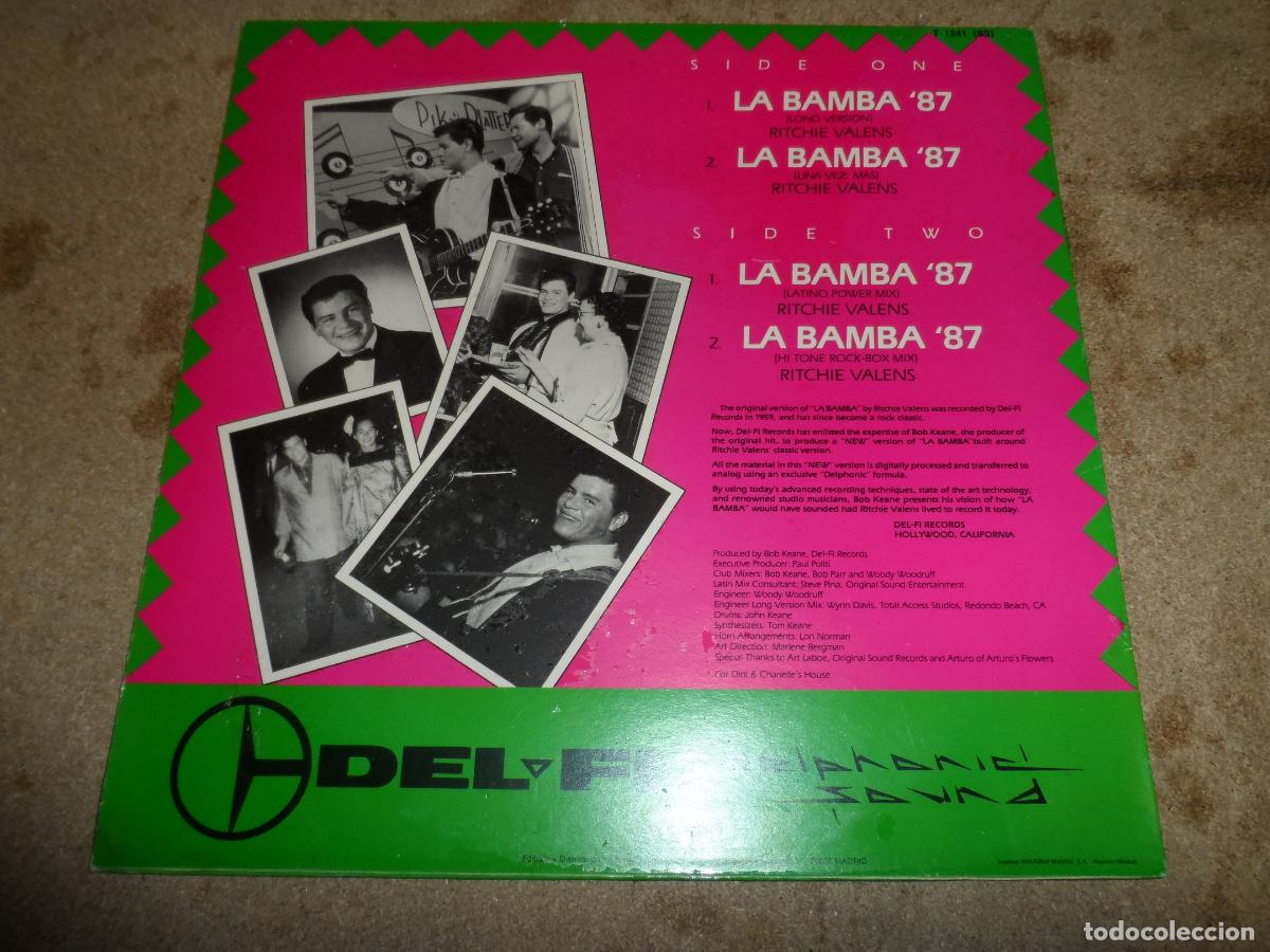 Discos de vinilo: Ritchie Valens &lrm;&ndash; La Bamba 87 (SPAIN 1987) - Foto 2