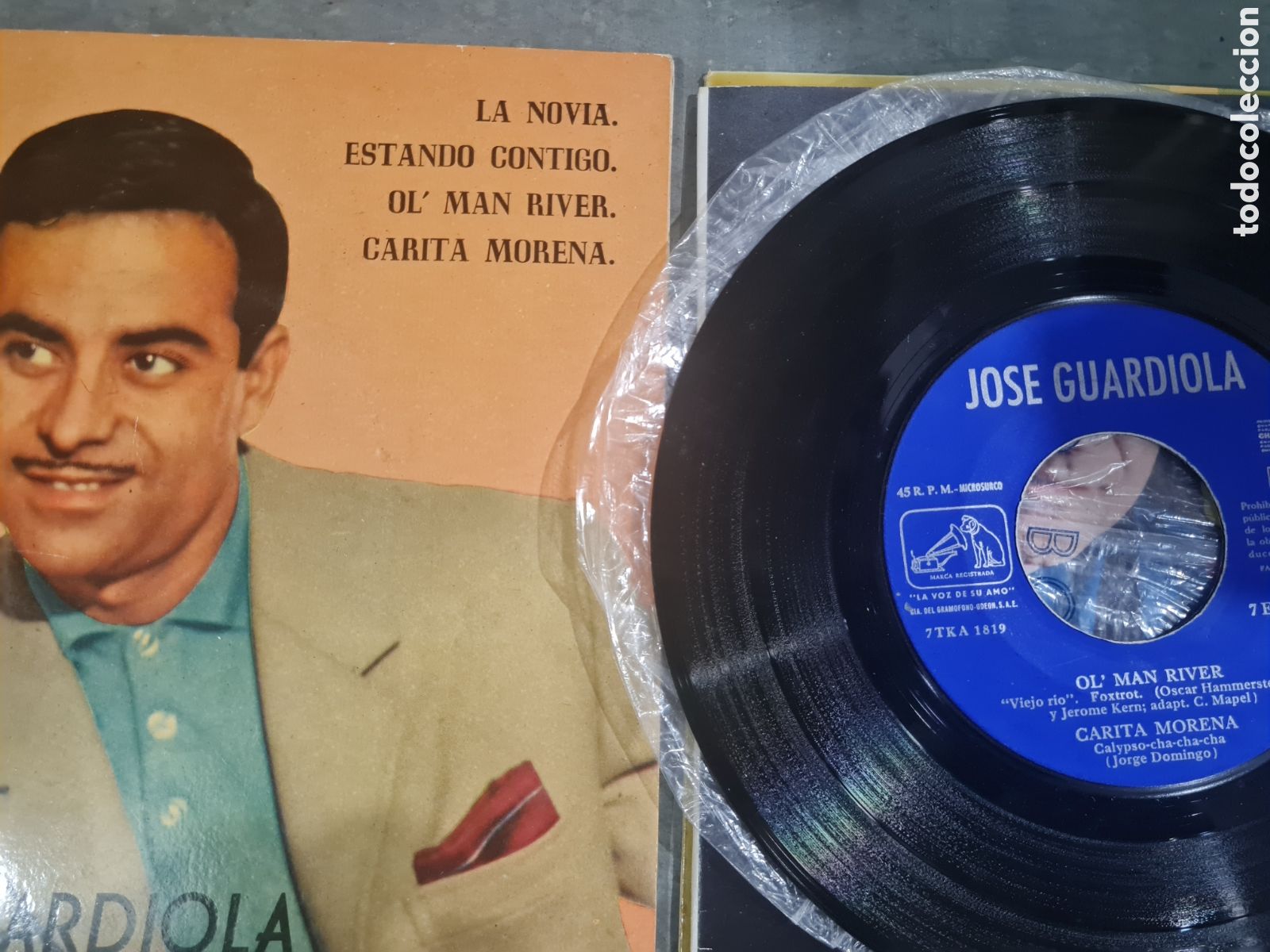 Discos de vinilo: 5 Singels JOS&Eacute; GUARDIOLA,a&ntilde;os 60 - Foto 2