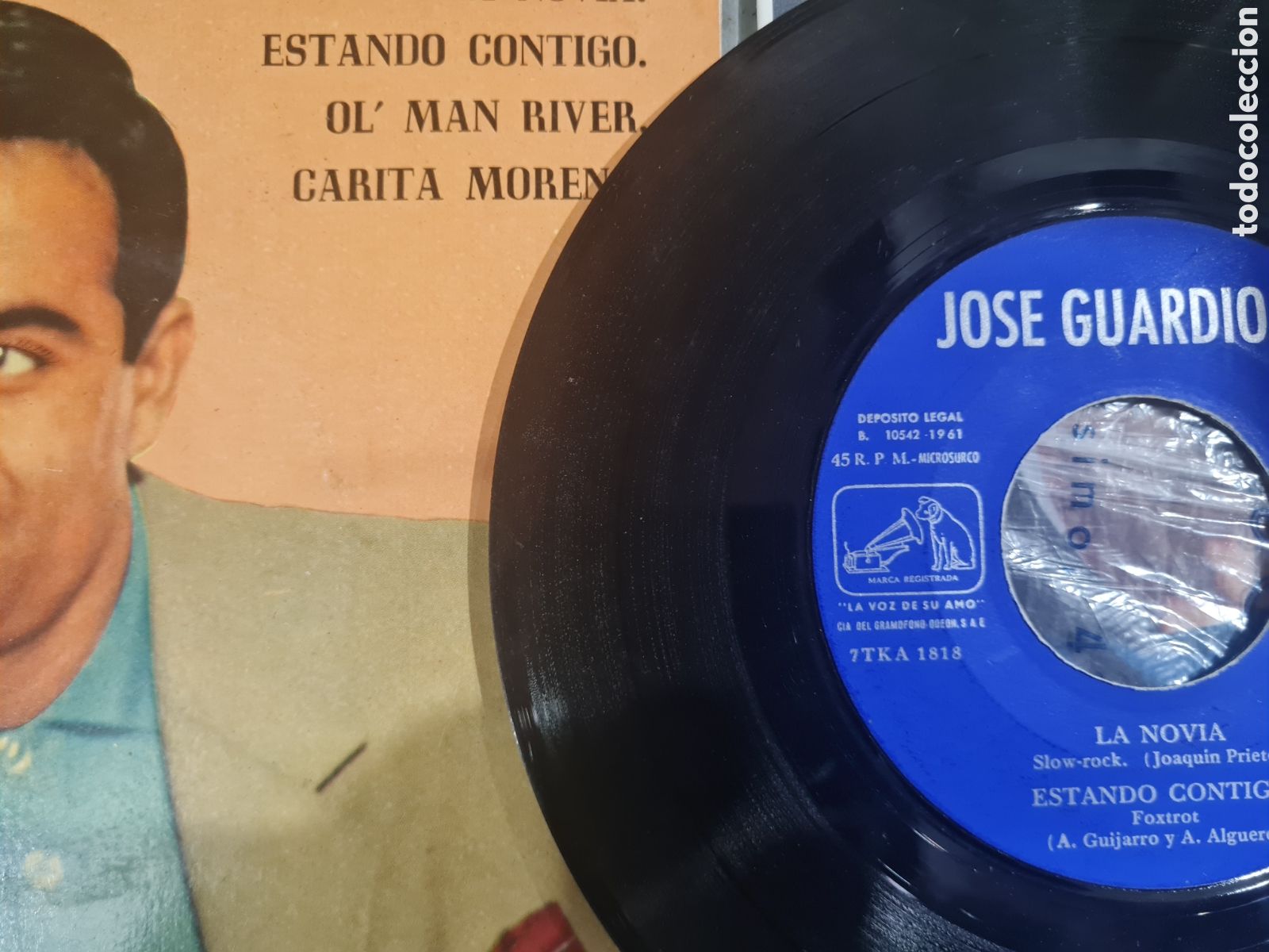Discos de vinilo: 5 Singels JOS&Eacute; GUARDIOLA,a&ntilde;os 60 - Foto 3