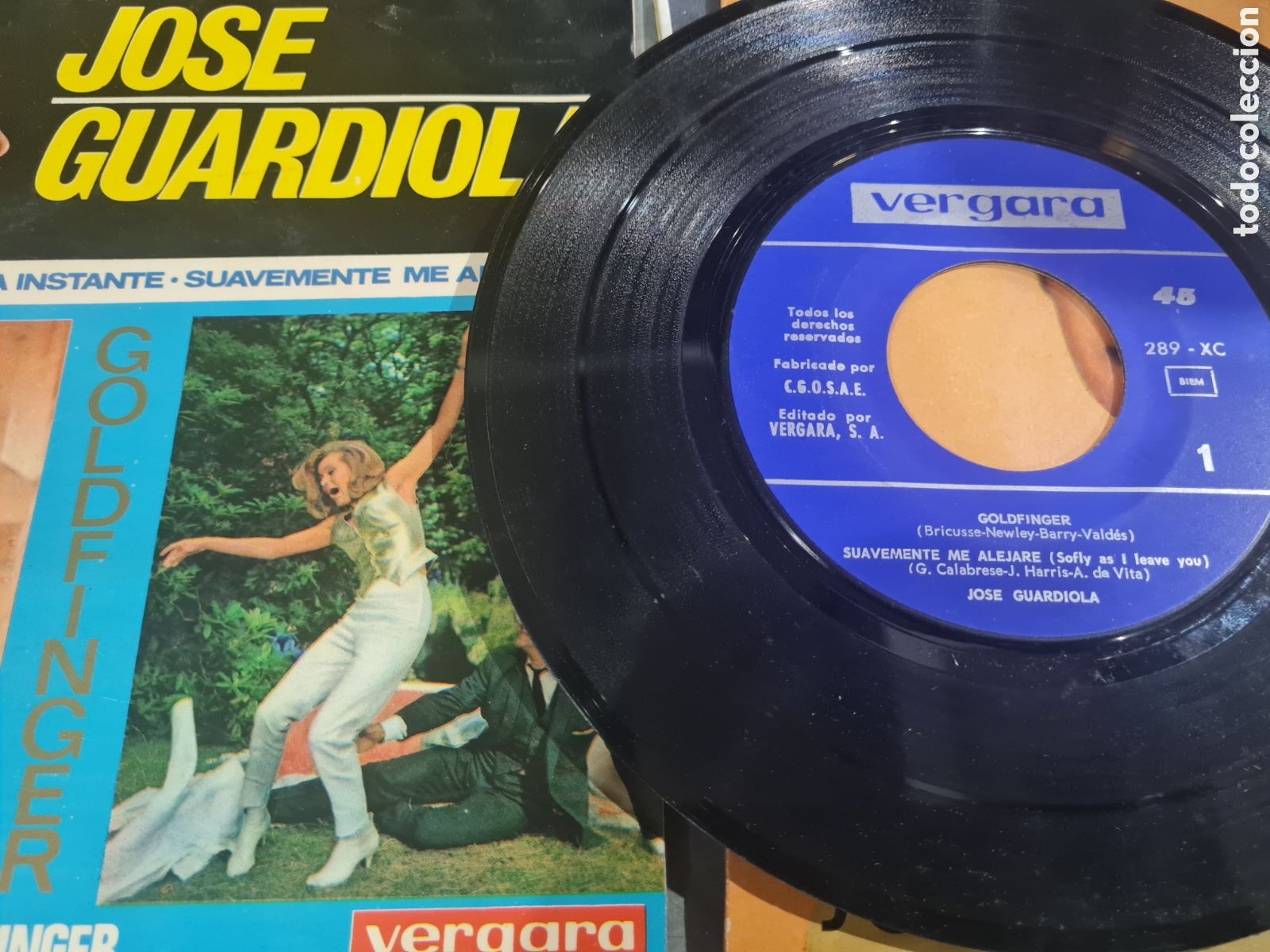 Discos de vinilo: 5 Singels JOS&Eacute; GUARDIOLA,a&ntilde;os 60 - Foto 5
