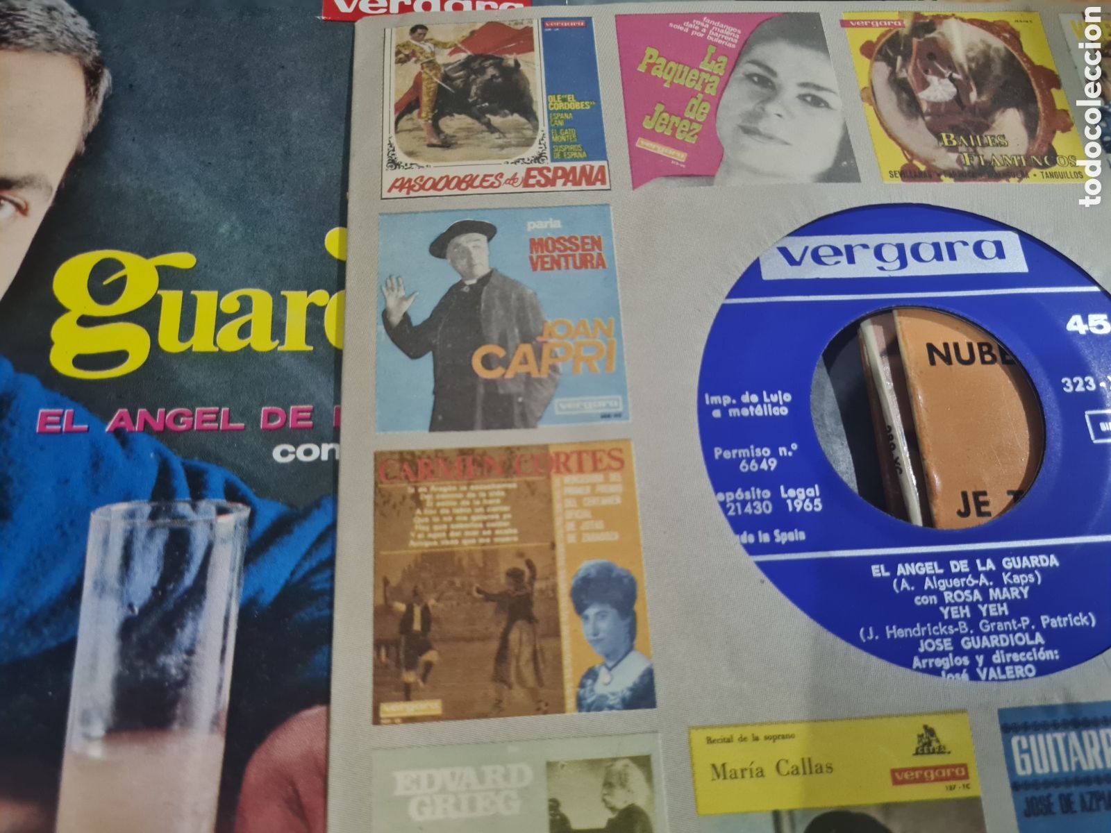 Discos de vinilo: 5 Singels JOS&Eacute; GUARDIOLA,a&ntilde;os 60 - Foto 9