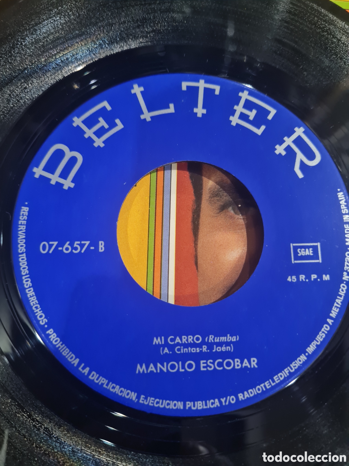 Discos de vinilo: 2 Singels de Manolo Escobar - Foto 6