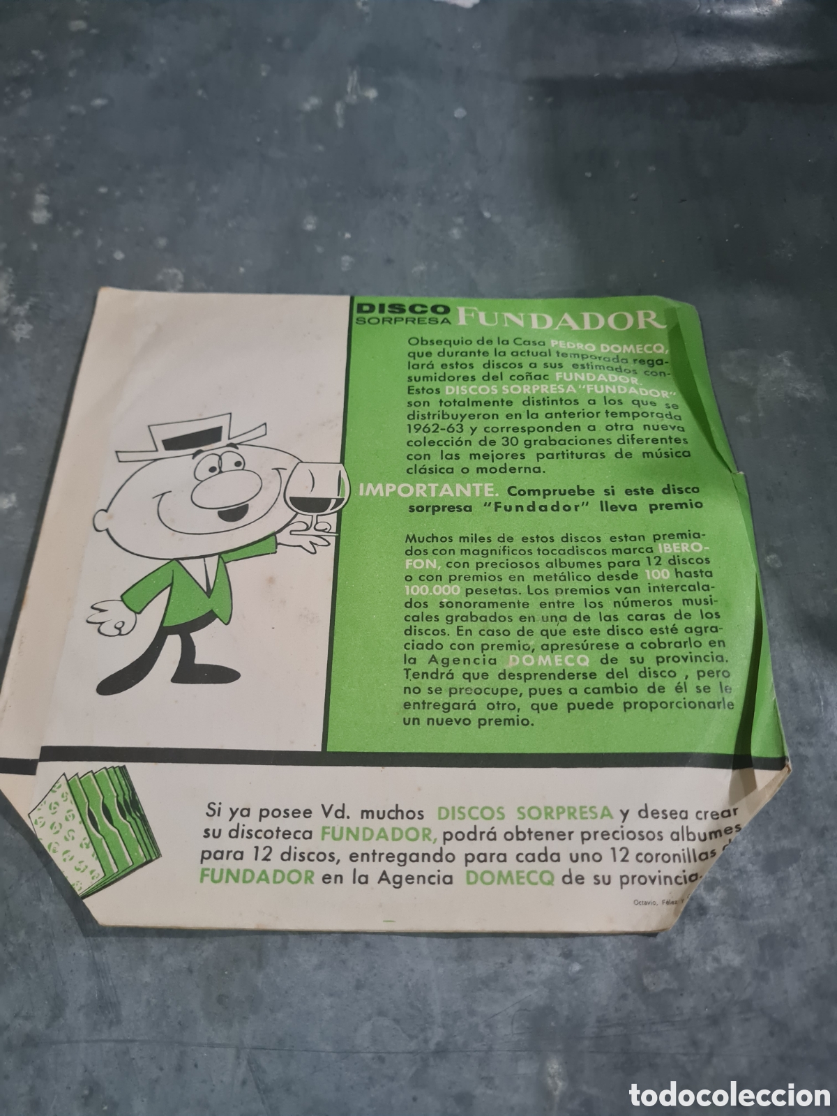 Discos de vinilo: Disco SORPRESA FUNDADOR Singels - Foto 2