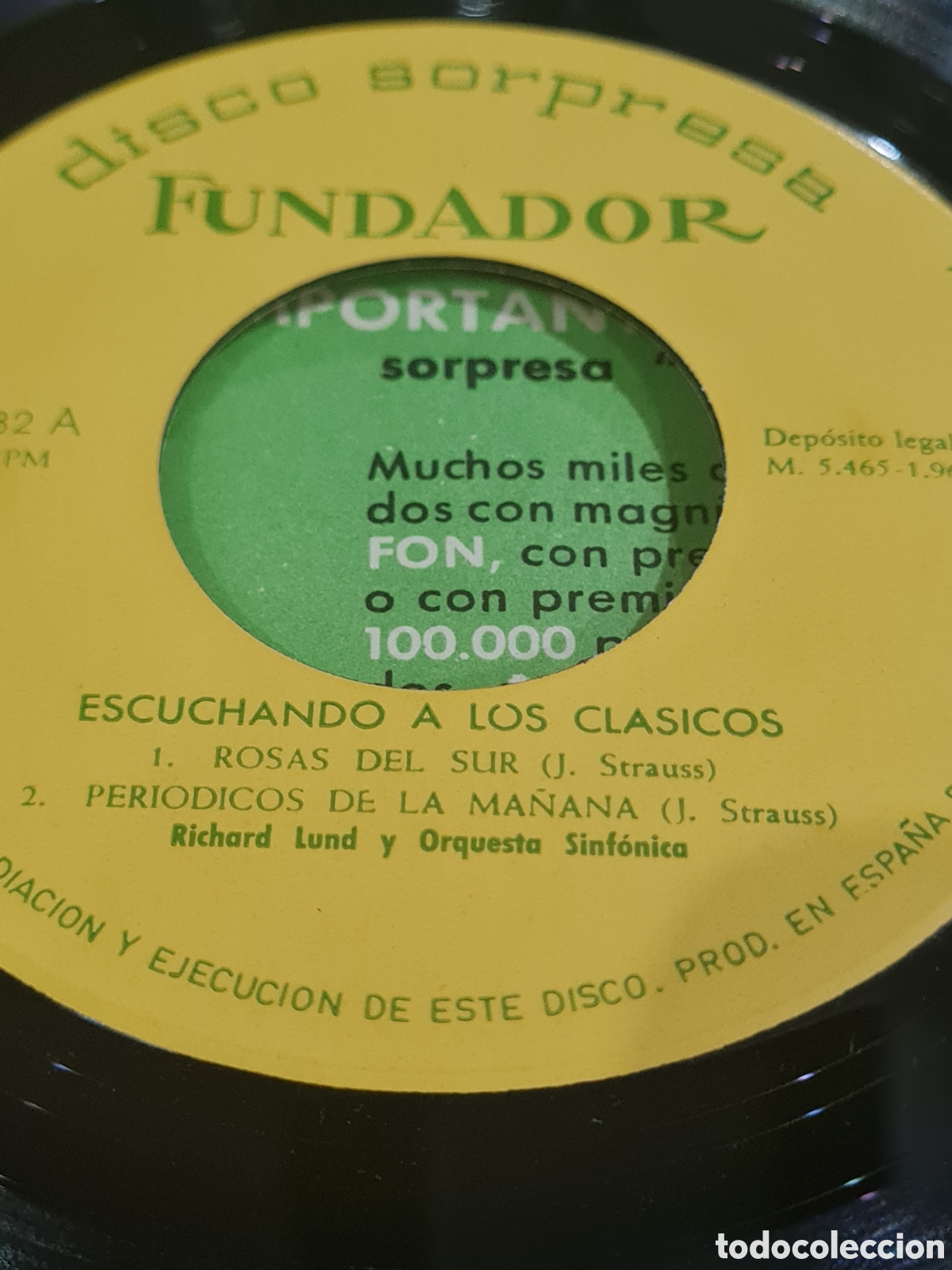 Discos de vinilo: Disco SORPRESA FUNDADOR Singels - Foto 4
