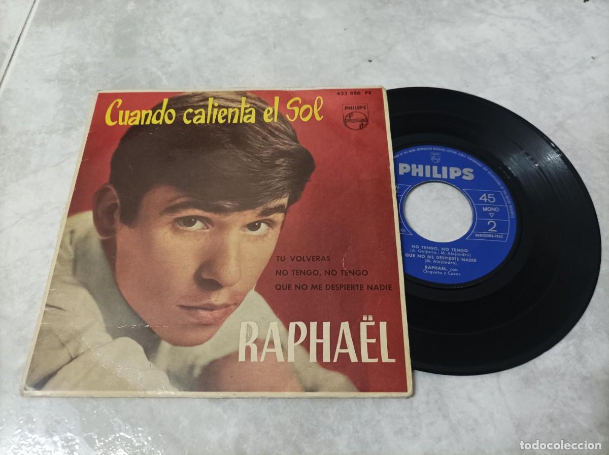 Discos de vinilo: Raphael cuando calienta el sol ep - Foto 1
