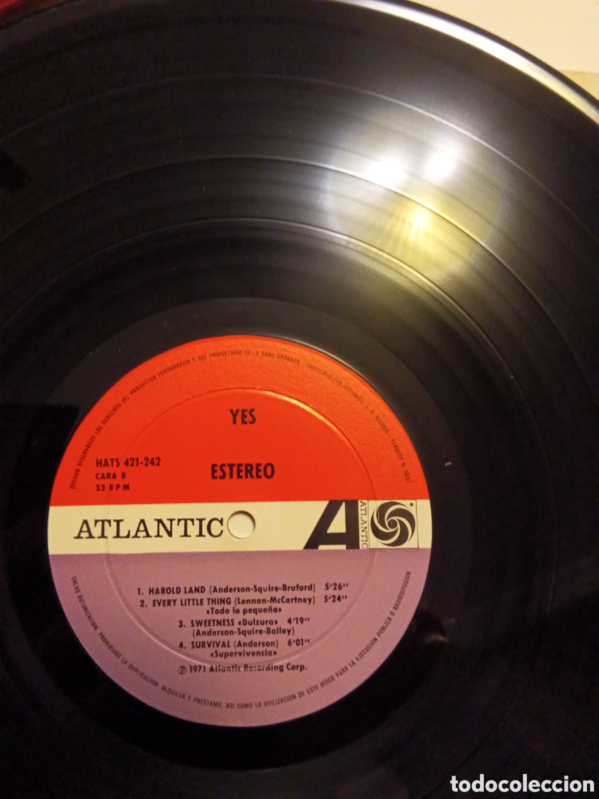 Discos de vinilo: Yes /// Espa&ntilde;a 1977. Vg++/ex - Foto 3