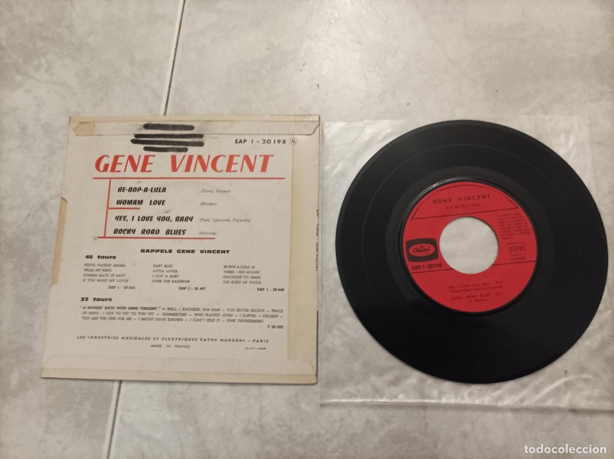 Discos de vinilo: Gene Vincent ep be bop a lula original - Foto 2