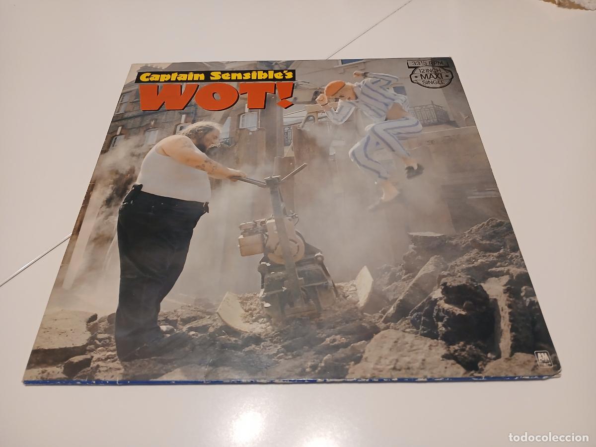 Discos de vinilo: Captain Sensible &ndash; Wot!- (1982) maxi-single - Foto 1
