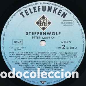Discos de vinilo: LP/ Peter Maffay - Steppenwolf (LP, Album) - Foto 4