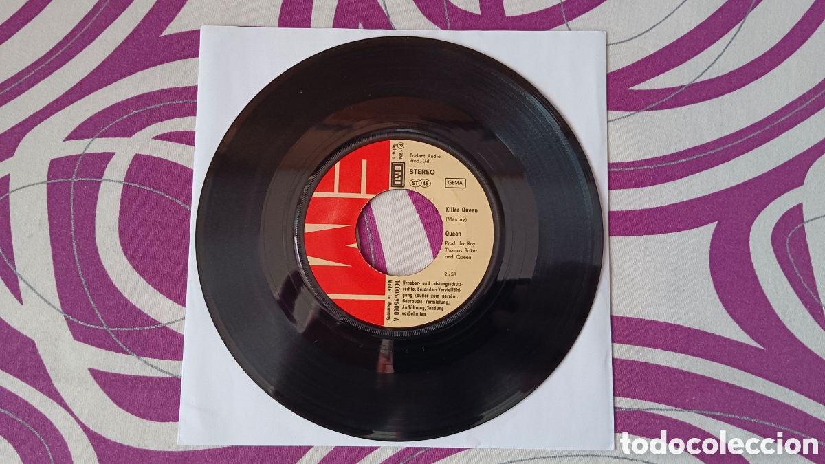 Discos de vinilo: Queen &ndash; Killer Queen 7&rdquo; Alemania - Foto 2
