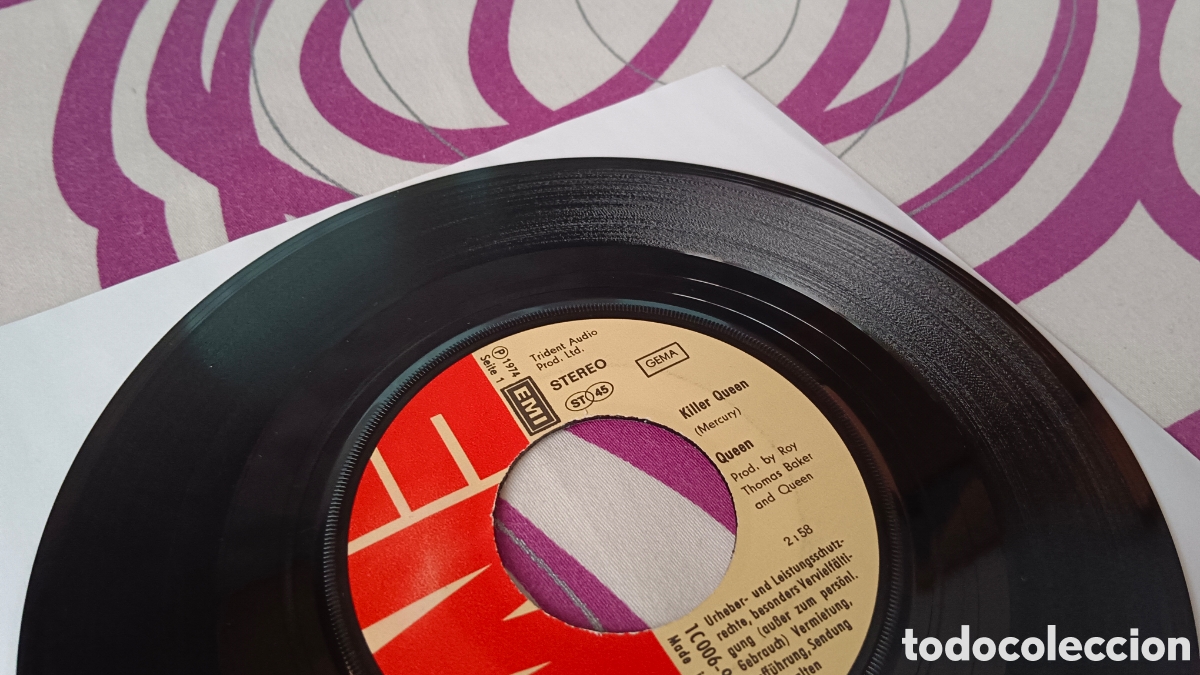Discos de vinilo: Queen &ndash; Killer Queen 7&rdquo; Alemania - Foto 3