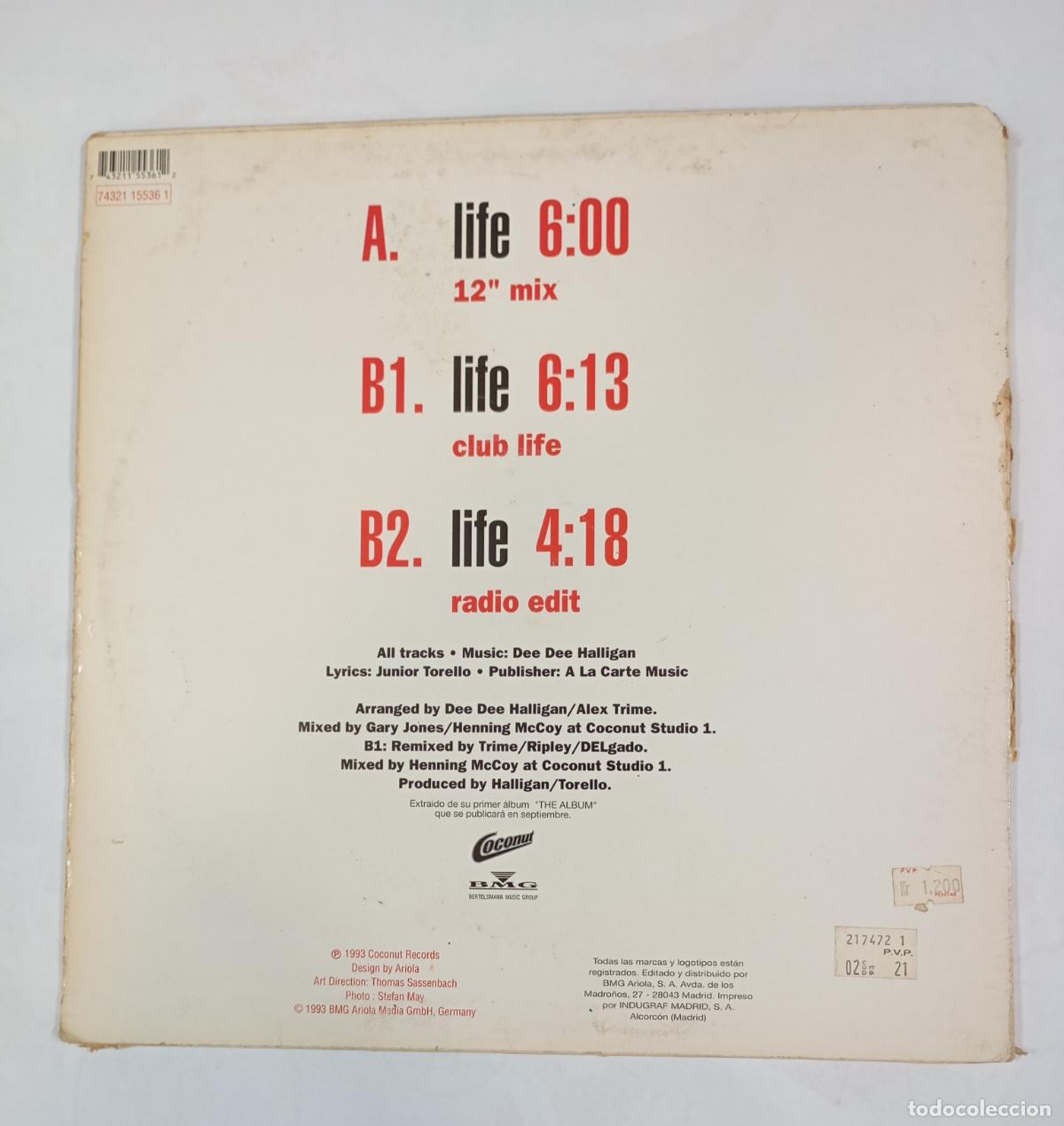 Discos de vinilo: Haddaway - Life. MAXI-SINGLE. TDKDA85 - Foto 2