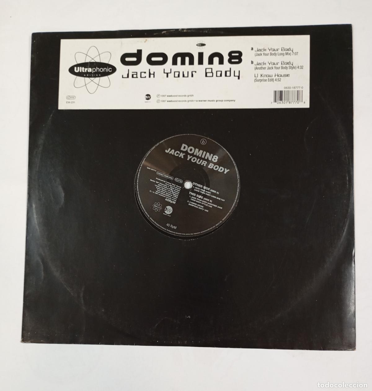 Discos de vinilo: JACK YOUR BODY. DOMIN8. MAXI-SINGLE. TDKDA85 - Foto 2