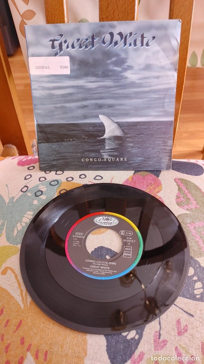 Discos de vinilo: GREAT WHITE-SINGLE CONGO SQUARE - Foto 1
