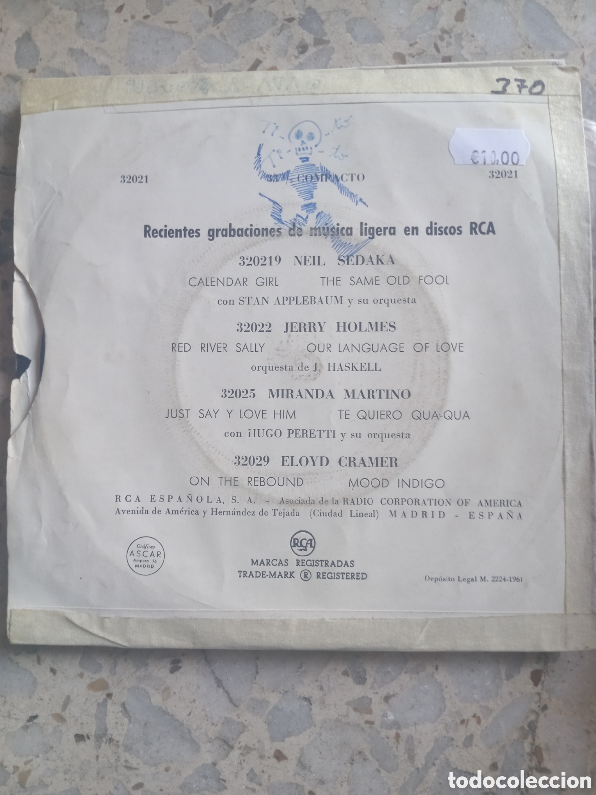 Discos de vinilo: SGL ELVIS PRESLEY SURRENDER 1961 - Foto 2