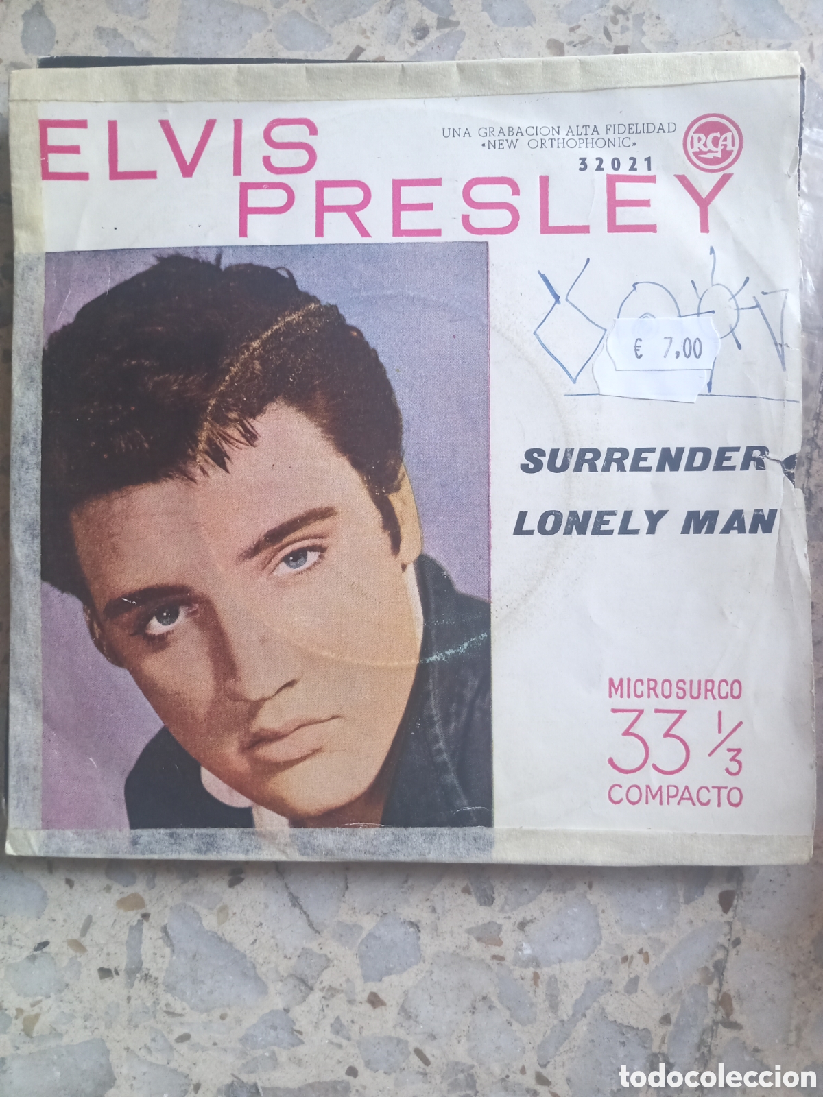 Discos de vinilo: SGL ELVIS PRESLEY SURRENDER 1961 - Foto 1