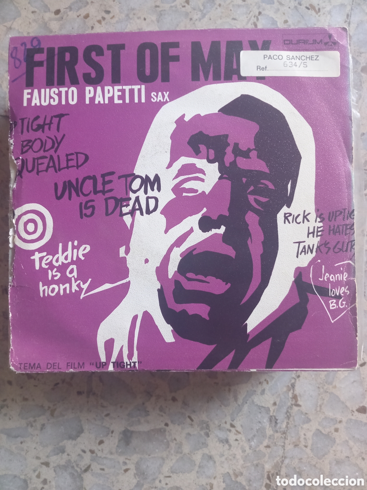 Discos de vinilo: SGL FAUSTO PAPETTI TIME IS TIGHT 1969 - Foto 2
