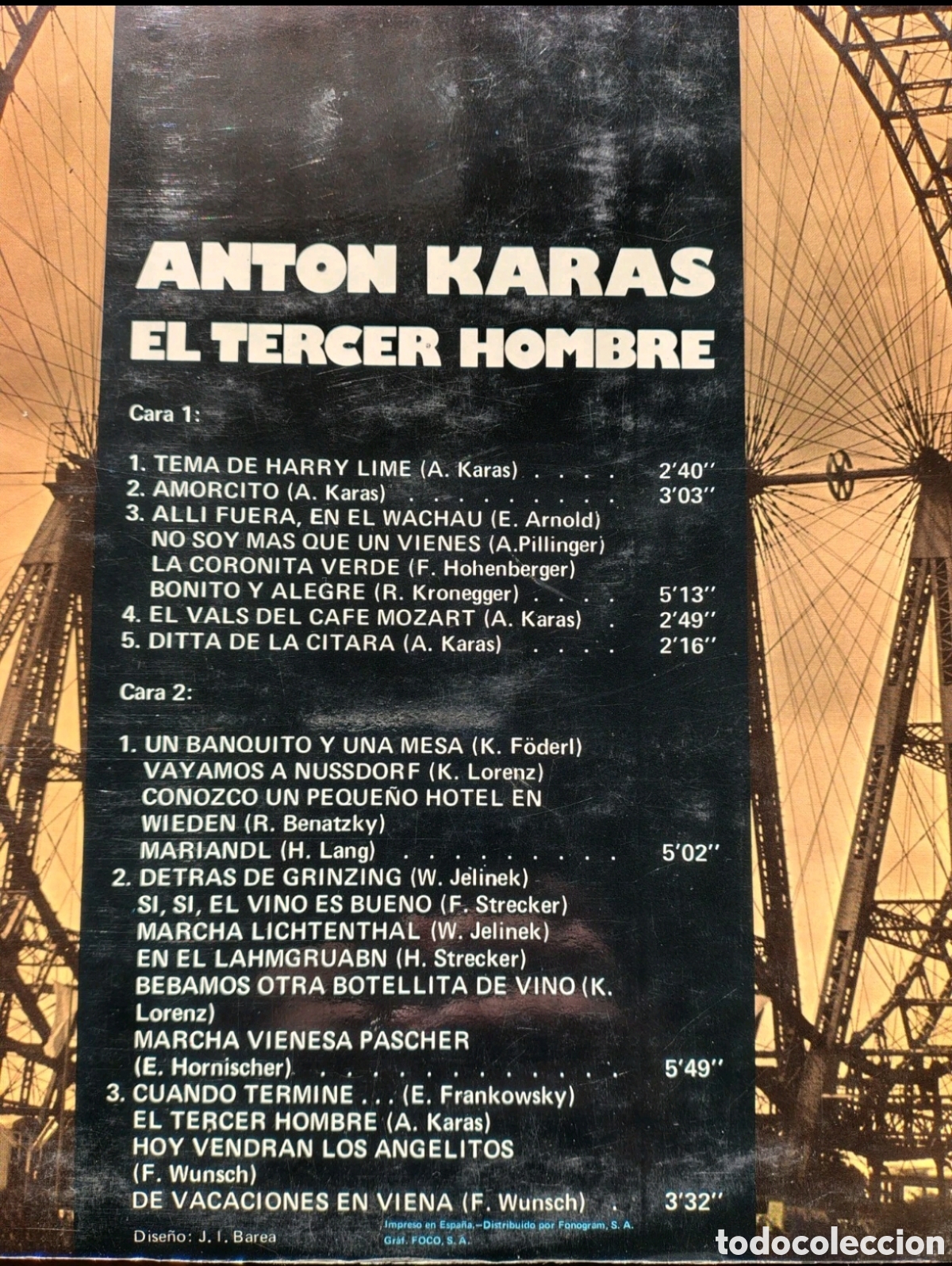 Discos de vinilo: Anton Karras: El tercer hombre - Foto 2
