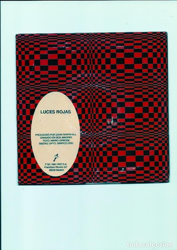 Discos de vinilo: LOS FLECHAZOS. Luces Rojas (vinilo single 1991) - Foto 2
