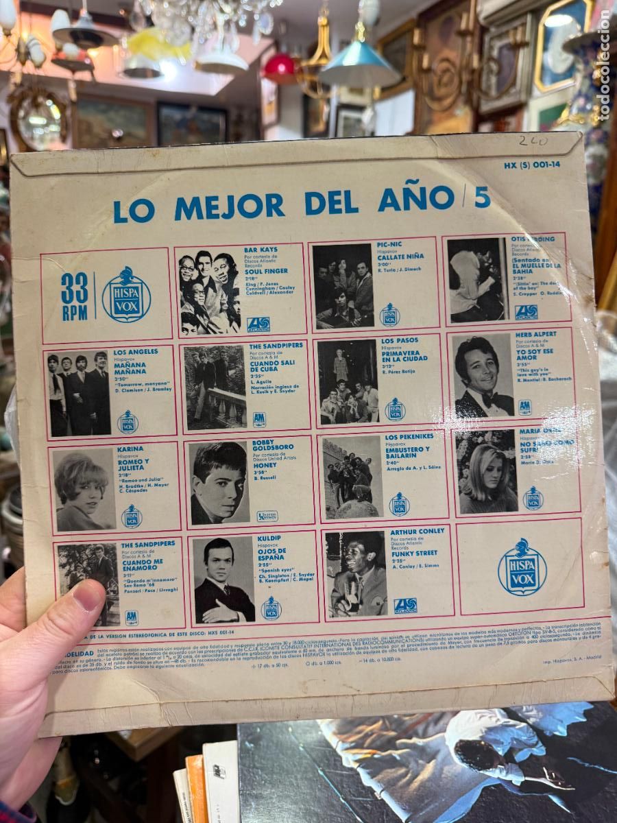 Discos de vinilo: LP LO MEJOR DEL A&Ntilde;O VOL. 5 - Foto 2