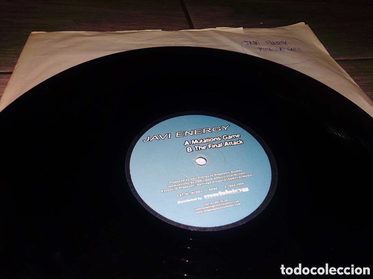 Discos de vinilo: JAVI ENERGY - MUTATIONS GAME - MAXI - SPAIN - LV - - Foto 2