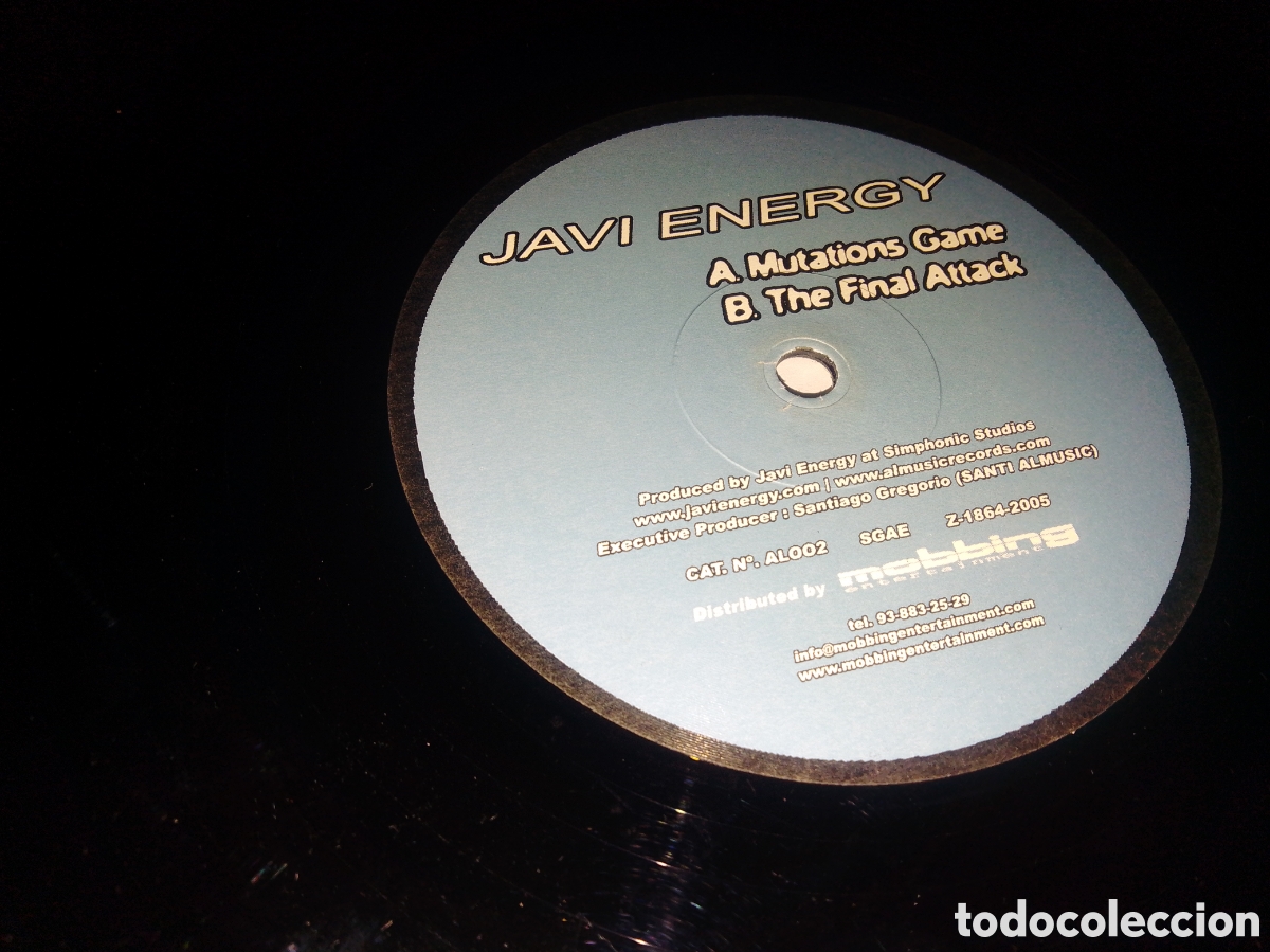 Discos de vinilo: JAVI ENERGY - MUTATIONS GAME - MAXI - SPAIN - LV - - Foto 3