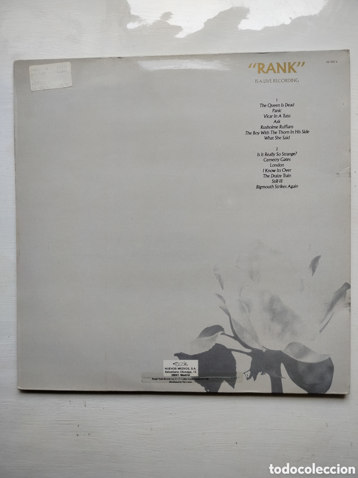 Discos de vinilo: The Smiths LP Rank.. - Foto 2