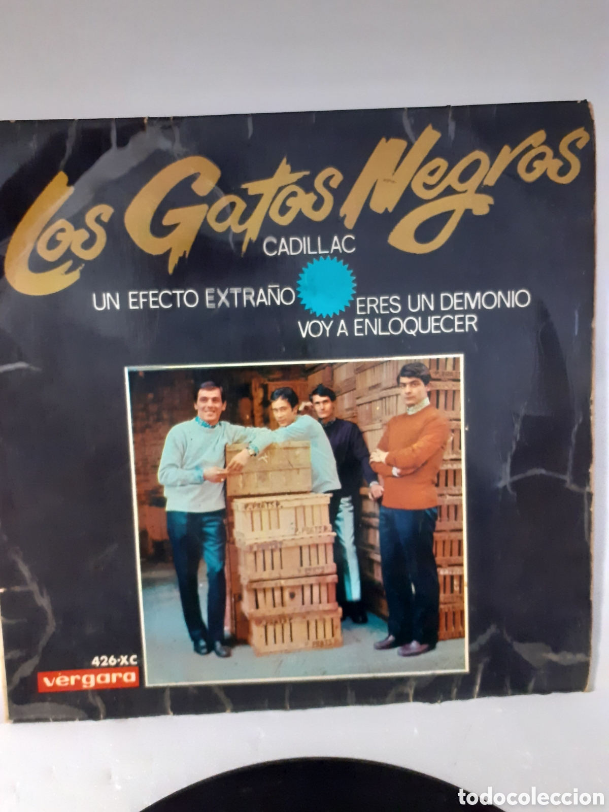Discos de vinilo: DISCO SINGLE LOS GATOS NEGROS CADILLAC 1966 - Foto 3