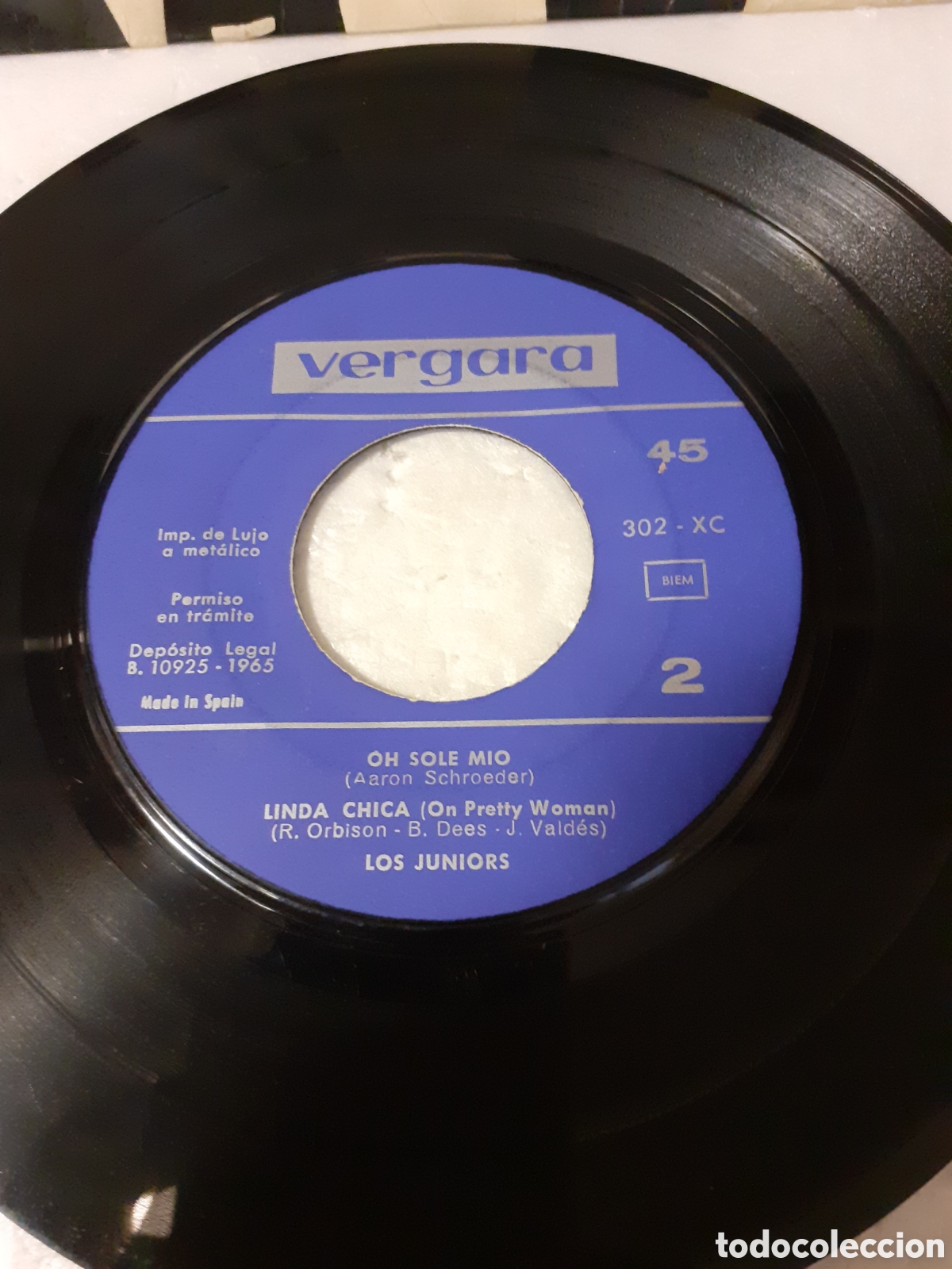 Discos de vinilo: DISCO SINGLE LOS JUNIORS LA CASA DEL SOL NACIENTE - Foto 2