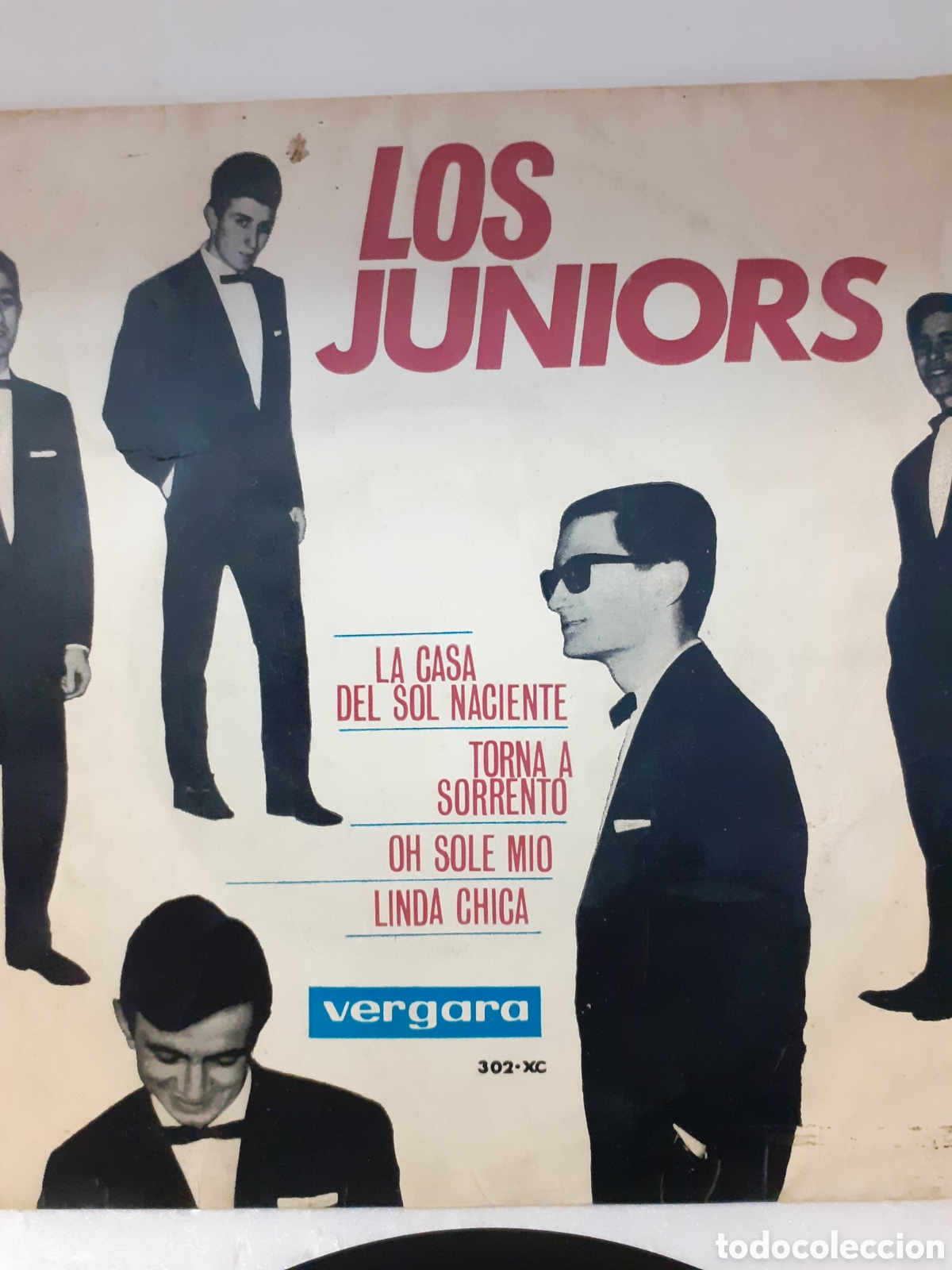 Discos de vinilo: DISCO SINGLE LOS JUNIORS LA CASA DEL SOL NACIENTE - Foto 3