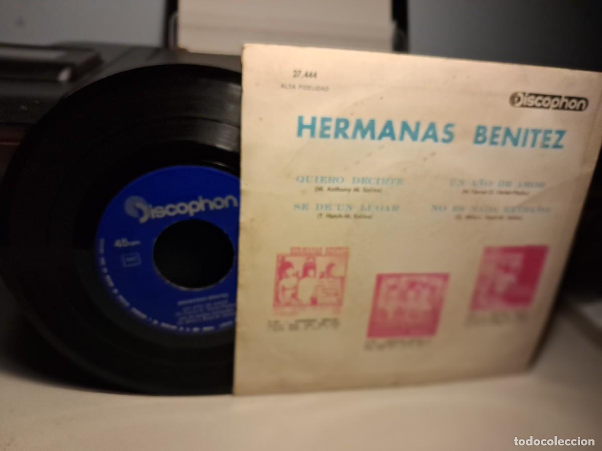 Discos de vinilo: EP HERMANAS BENITEZ : QUIERO DECIRTE + 3 - Foto 2