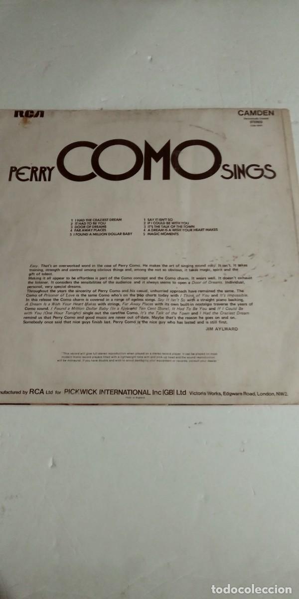 Discos de vinilo: Perry Como Sings Magic Moments - Foto 2