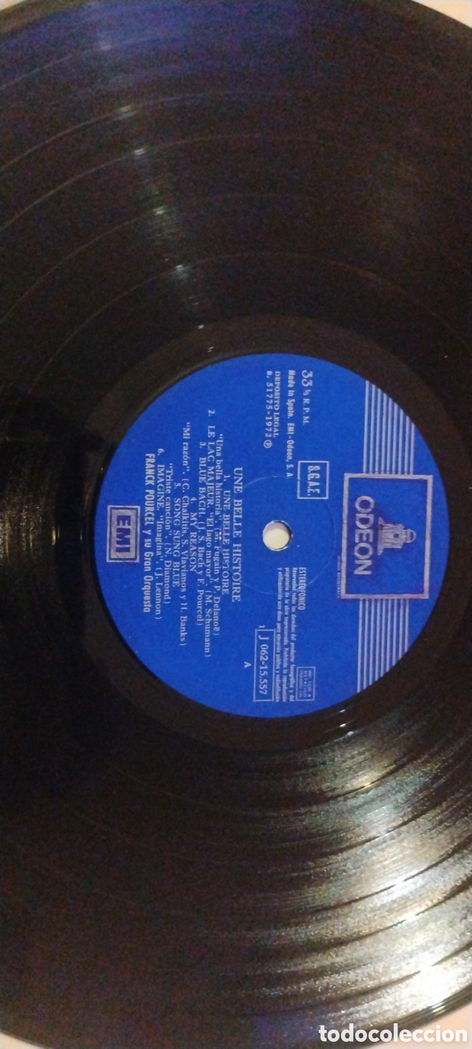 Discos de vinilo: FRANCK POURCEL...-UNE BELLE HISTOIRE-LP-ODEON/SPAIN-IB - Foto 3