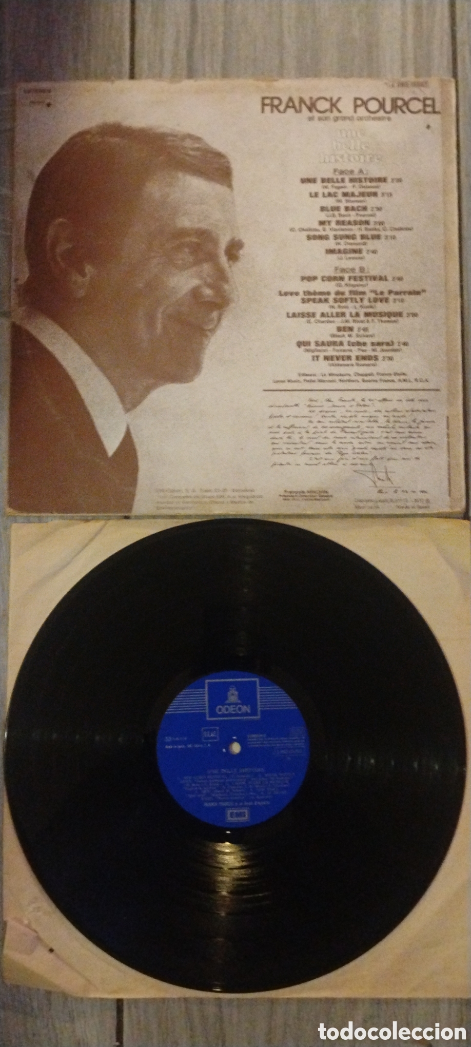 Discos de vinilo: FRANCK POURCEL...-UNE BELLE HISTOIRE-LP-ODEON/SPAIN-IB - Foto 4