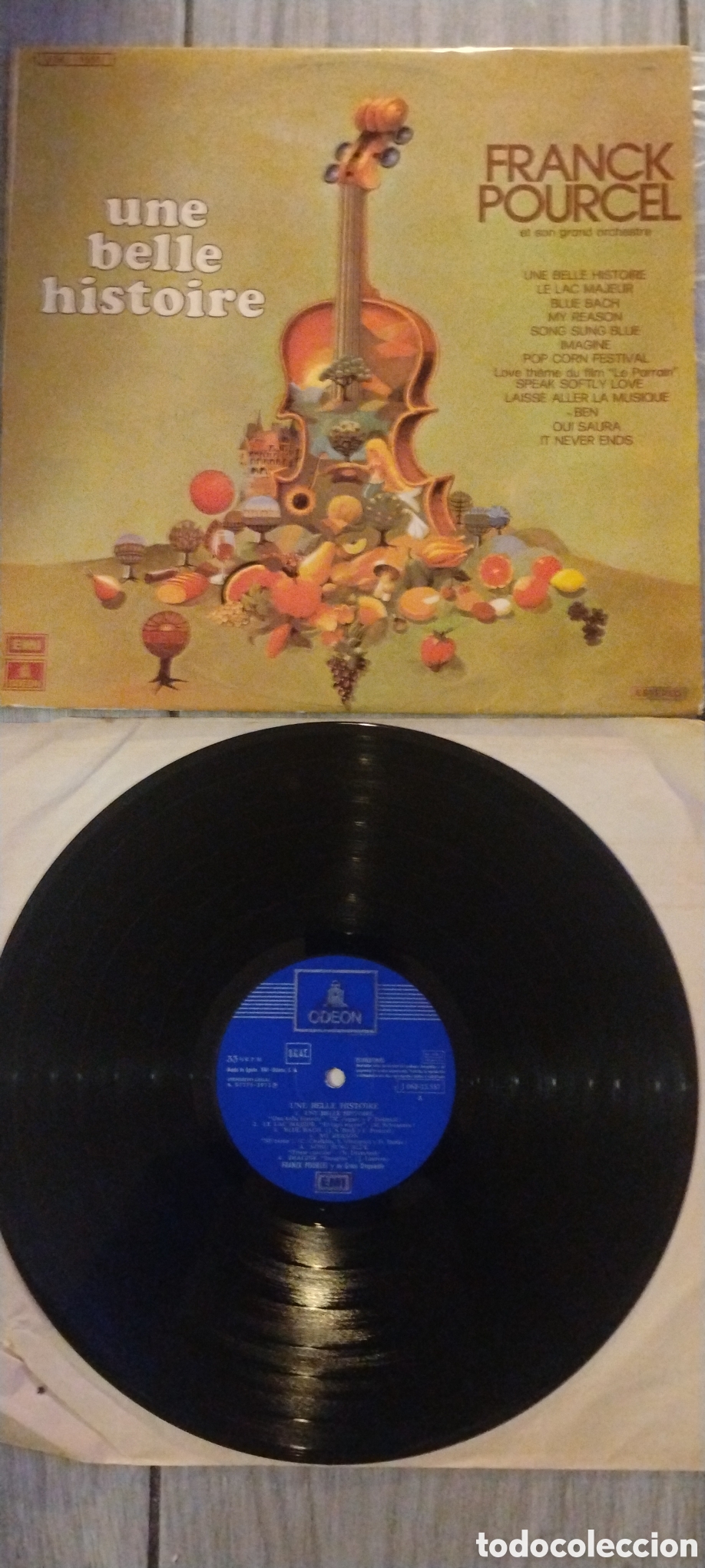 Discos de vinilo: FRANCK POURCEL...-UNE BELLE HISTOIRE-LP-ODEON/SPAIN-IB - Foto 1