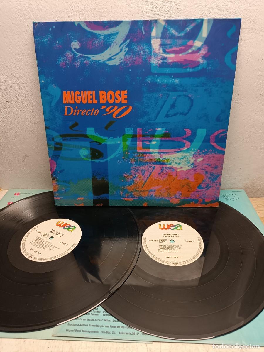Discos de vinilo: Miguel Bos&eacute; &ndash; Directo 90 2 X LP - Foto 1