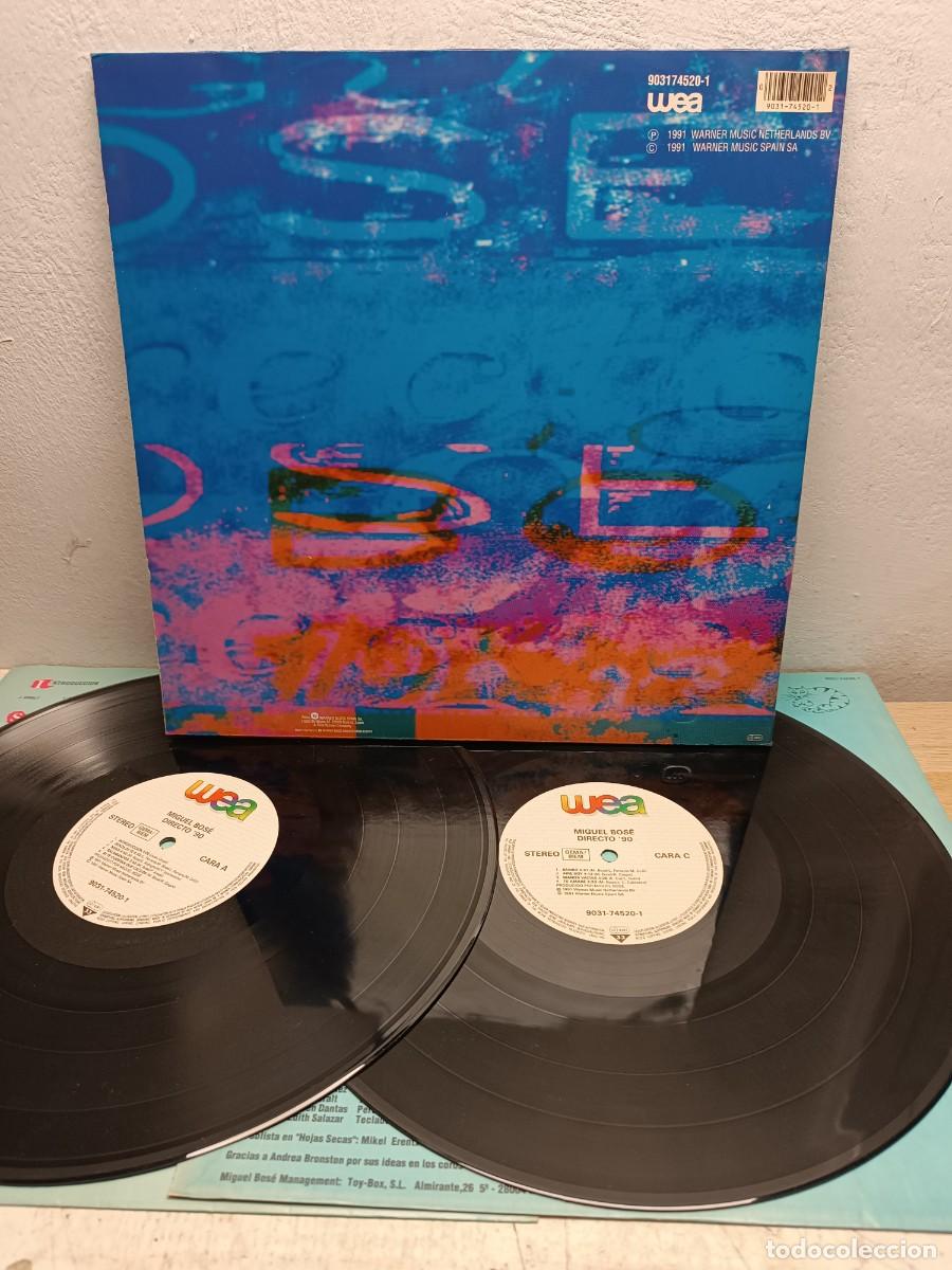 Discos de vinilo: Miguel Bos&eacute; &ndash; Directo 90 2 X LP - Foto 2