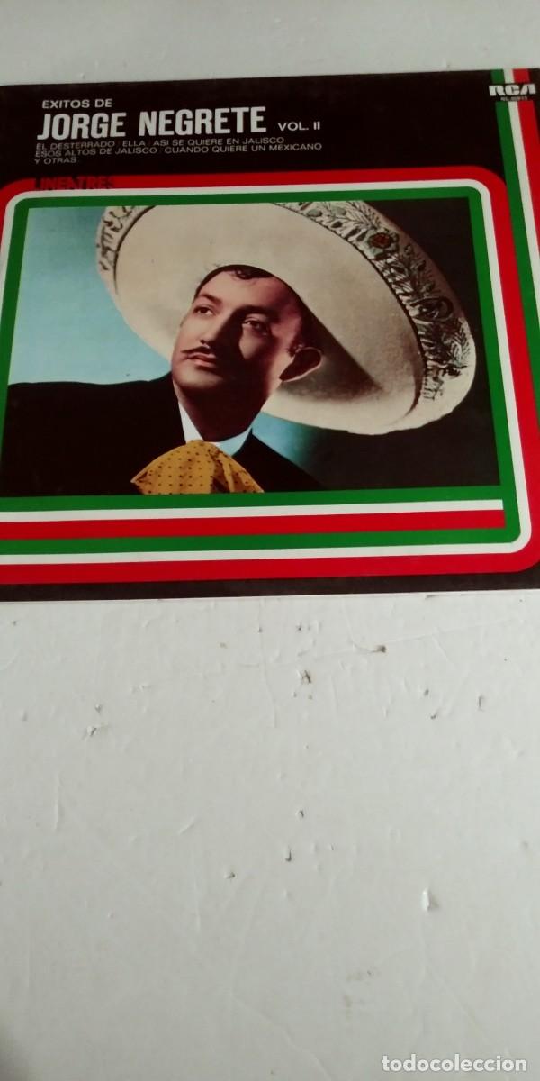 Discos de vinilo: &Eacute;xitos de Jorge Negrete vol. II - Foto 1
