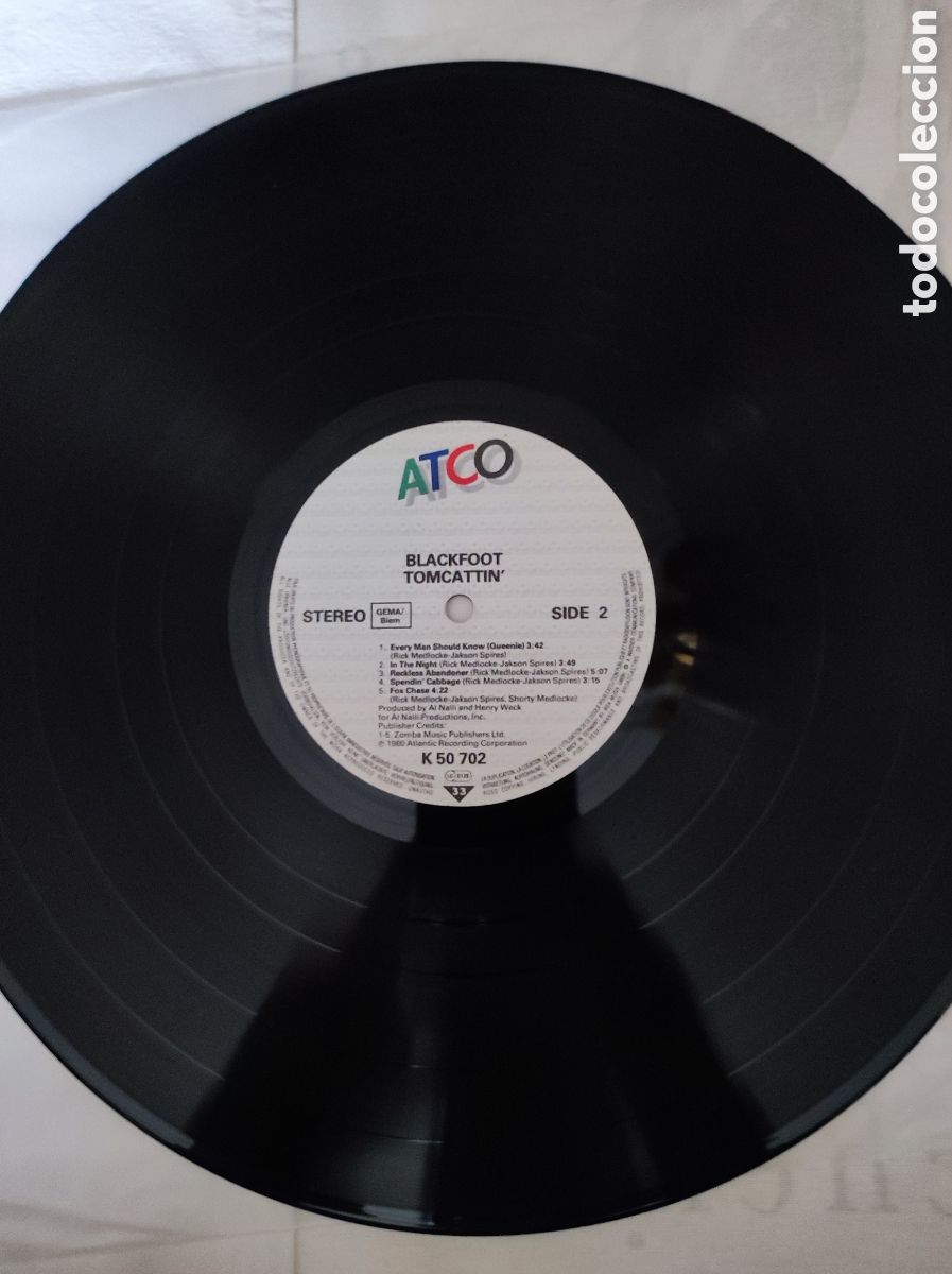 Discos de vinilo: BLACKFOOT - TOMCATTIN - Foto 4