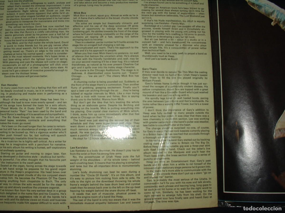 Discos de vinilo: URIAH HEEP LP DOBLE LIVE JANUARY 1973 - Foto 4
