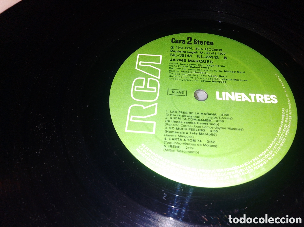 Discos de vinilo: JAYME MARQUES - JAYME MARQUES - SPAIN - RCA - REF NL- 36143 - L - - Foto 4